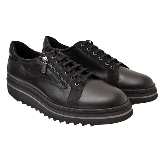 Italijanske muške kožne cipele Lab Milano lm01251212.cr (crne)