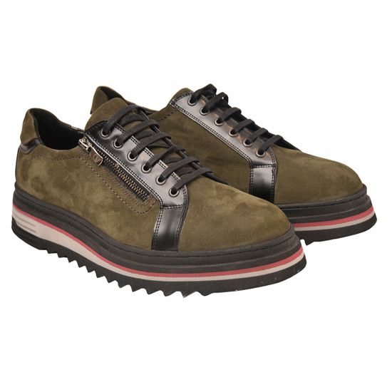 Italijanske muške kožne cipele Lab Milano lm01251212.cr zelene