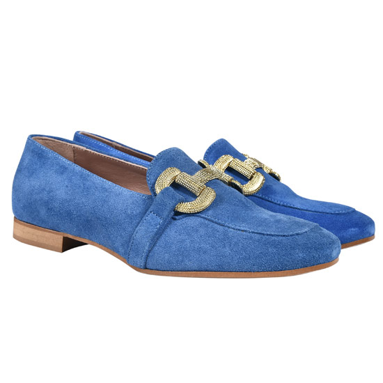 Italijanske ženske kožne cipele Nila&Nila 6251231.un (plave)